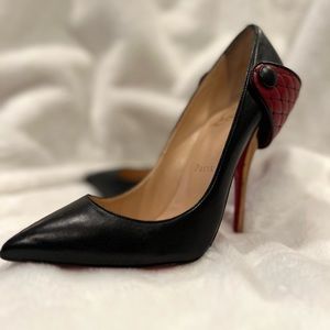 christian Louboutin quilted back pump